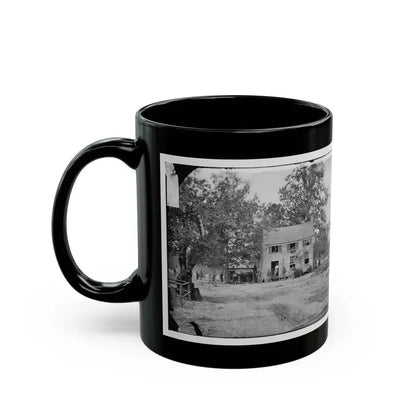 Fair Oaks, Va. Frame House Used As A Hospital By Gen Joseph Hooker's Division (U.S. Civil War) Black Coffee Mug - Go Mug Yourself