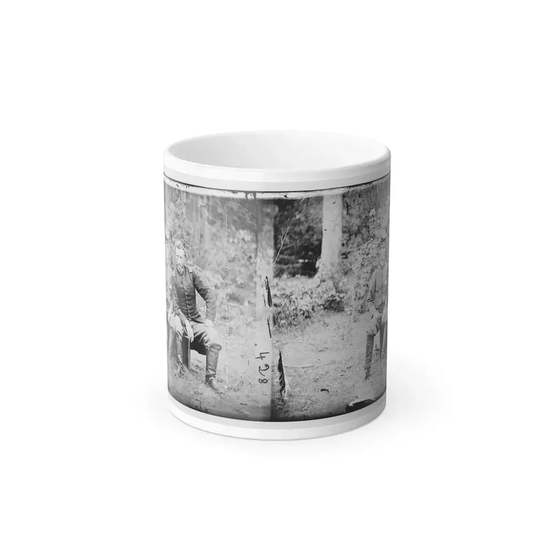 Fair Oaks, Va. Lt. James B. Washington, a Confederate Prisoner, With Capt. George A. Custer of the 5Th Cavalry, U.S.A. (U.S. Civil War) Color Changing Coffee Mug 11oz Default Title 11oz - Go Mug Yourself