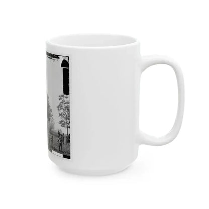 Fair Oaks, Va. Prof. Thaddeus S. Lowe Observing The Battle From His Balloon  Intrepid (U.S. Civil War) White Coffee Mug - Go Mug Yourself