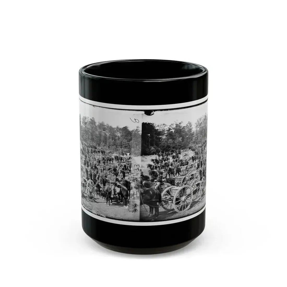 Fair Oaks, Va., Vicinity. Battery M., 2d U.S. Artillery, Commanded By Capt. Henry Benson (U.S. Civil War) Black Coffee Mug 15oz - Go Mug Yourself