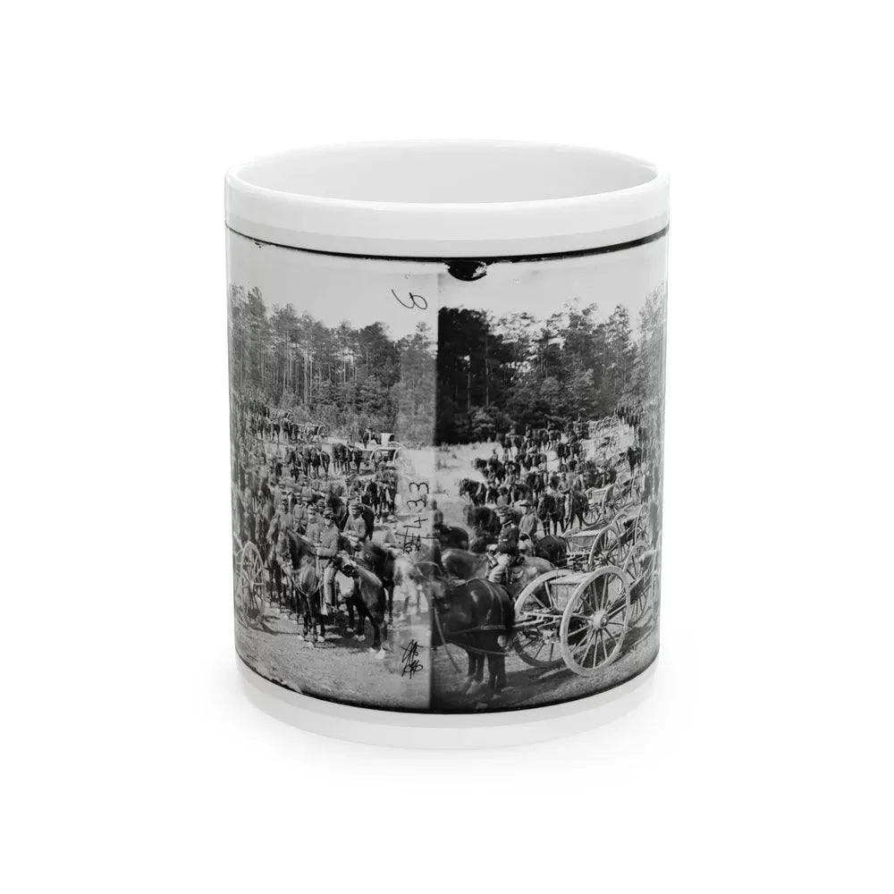 Fair Oaks, Va., Vicinity. Battery M., 2d U.S. Artillery, Commanded By Capt. Henry Benson (U.S. Civil War) White Coffee Mug 11oz - Go Mug Yourself