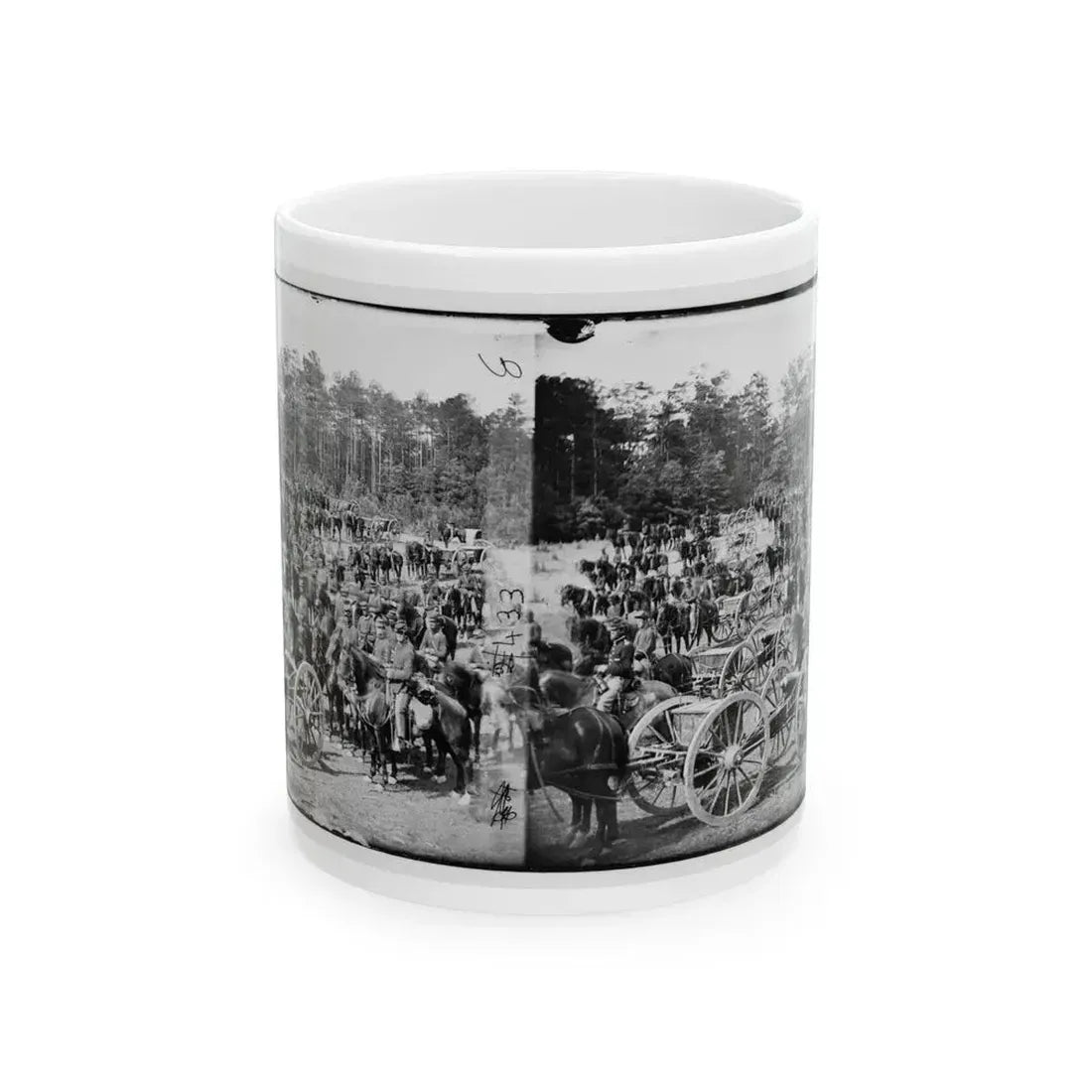 Fair Oaks, Va., Vicinity. Battery M., 2d U.S. Artillery, Commanded By Capt. Henry Benson (U.S. Civil War) White Coffee Mug 11oz - Go Mug Yourself