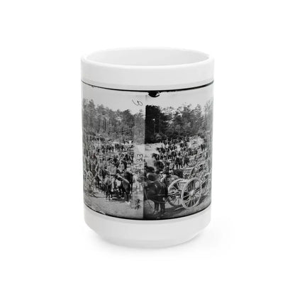 Fair Oaks, Va., Vicinity. Battery M., 2d U.S. Artillery, Commanded By Capt. Henry Benson (U.S. Civil War) White Coffee Mug 15oz - Go Mug Yourself