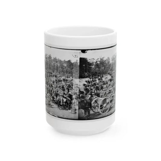 Fair Oaks, Va., Vicinity. Battery M., 2d U.S. Artillery, Commanded By Capt. Henry Benson (U.S. Civil War) White Coffee Mug 15oz - Go Mug Yourself