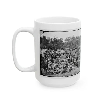 Fair Oaks, Va., Vicinity. Battery M., 2d U.S. Artillery, Commanded By Capt. Henry Benson (U.S. Civil War) White Coffee Mug - Go Mug Yourself