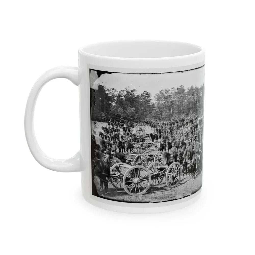 Fair Oaks, Va., Vicinity. Battery M., 2d U.S. Artillery, Commanded By Capt. Henry Benson (U.S. Civil War) White Coffee Mug - Go Mug Yourself