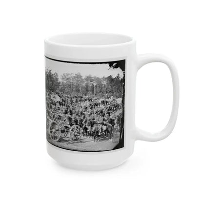 Fair Oaks, Va., Vicinity. Battery M., 2d U.S. Artillery, Commanded By Capt. Henry Benson (U.S. Civil War) White Coffee Mug - Go Mug Yourself
