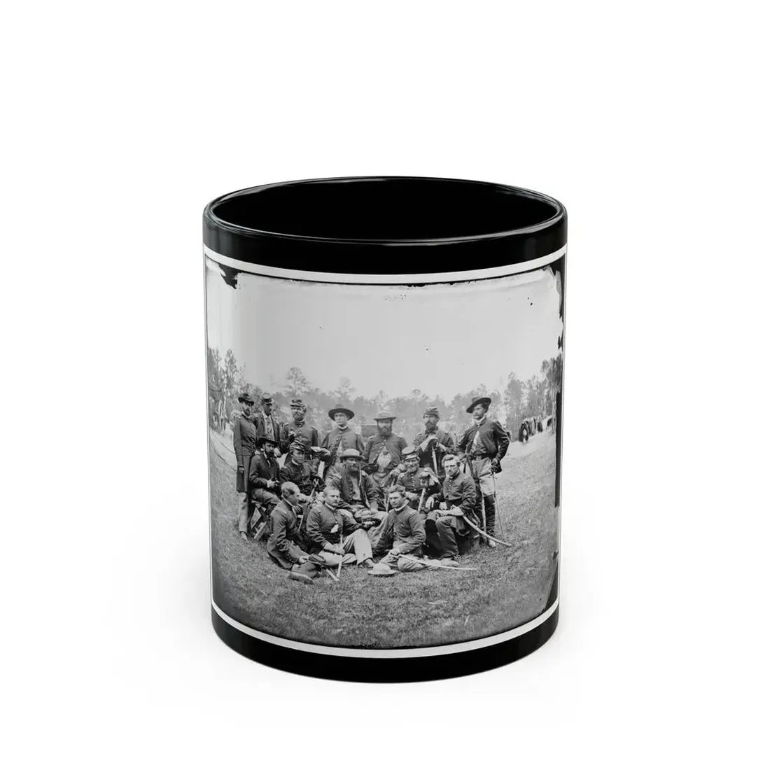 Fair Oaks, Va., Vicinity. Brigade Officers Of The Horse Artillery Commanded By Lt. Col. William Hays (U.S. Civil War) Black Coffee Mug 11oz - Go Mug Yourself