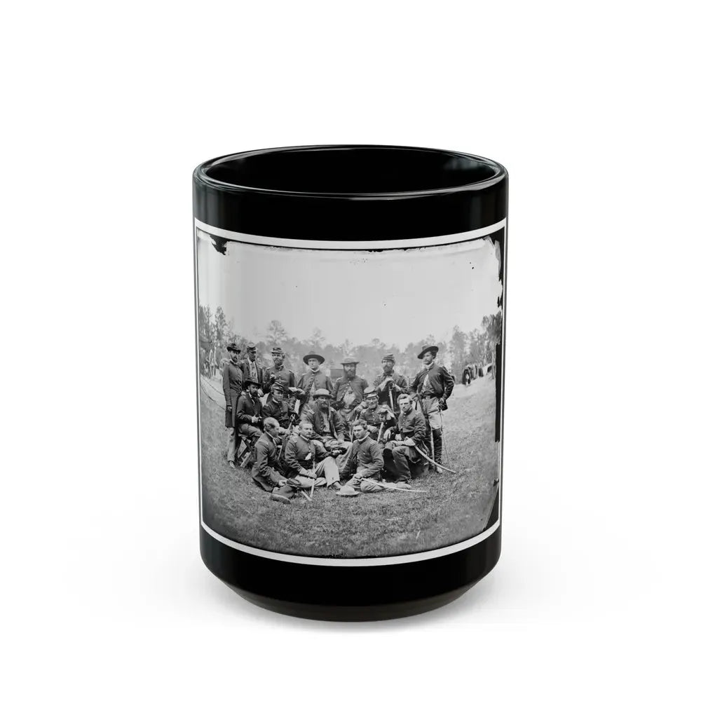 Fair Oaks, Va., Vicinity. Brigade Officers Of The Horse Artillery Commanded By Lt. Col. William Hays (U.S. Civil War) Black Coffee Mug 15oz - Go Mug Yourself