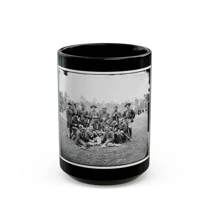 Fair Oaks, Va., Vicinity. Brigade Officers Of The Horse Artillery Commanded By Lt. Col. William Hays (U.S. Civil War) Black Coffee Mug 15oz - Go Mug Yourself
