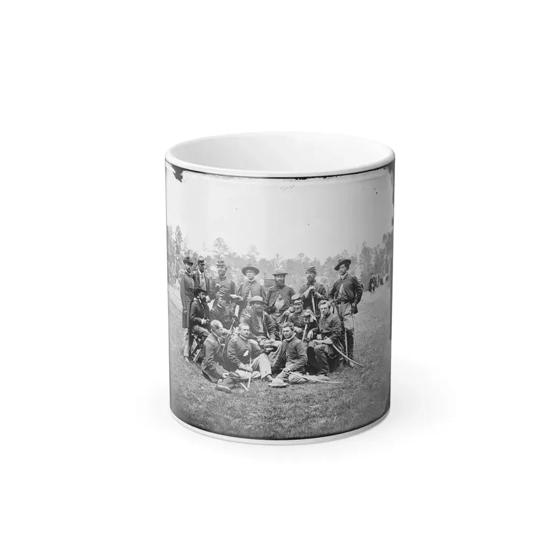 Fair Oaks, Va., Vicinity. Brigade Officers of the Horse Artillery Commanded by Lt. Col. William Hays (U.S. Civil War) Color Changing Coffee Mug 11oz Default Title 11oz - Go Mug Yourself