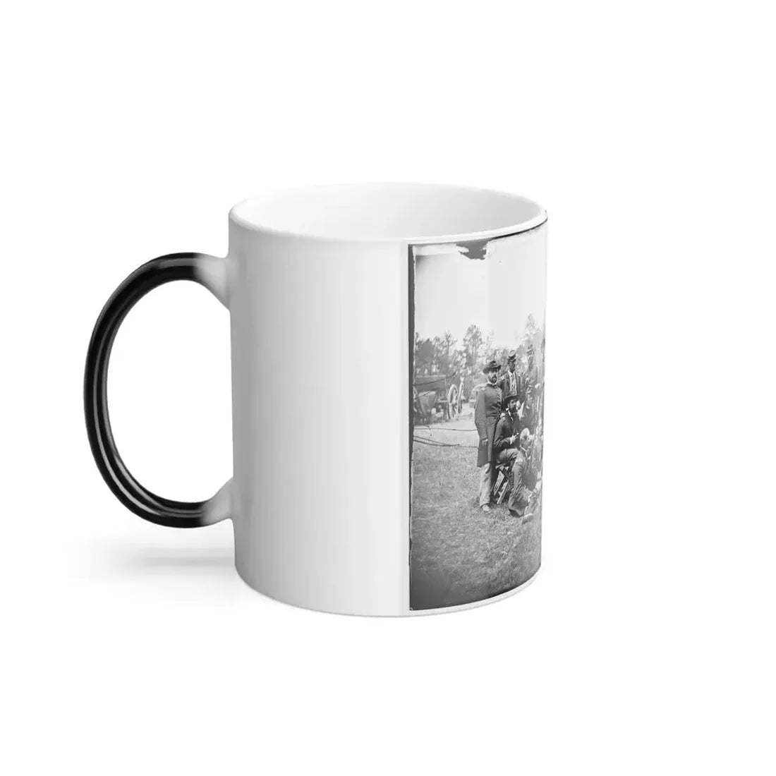 Fair Oaks, Va., Vicinity. Brigade Officers of the Horse Artillery Commanded by Lt. Col. William Hays (U.S. Civil War) Color Changing Coffee Mug 11oz - Go Mug Yourself