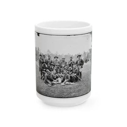Fair Oaks, Va., Vicinity. Brigade Officers Of The Horse Artillery Commanded By Lt. Col. William Hays (U.S. Civil War) White Coffee Mug 15oz - Go Mug Yourself