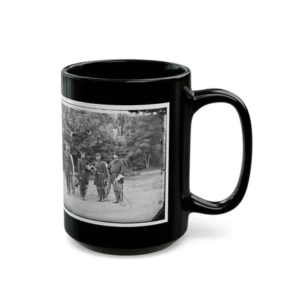 Fair Oaks, Va., Vicinity. Capt. Horatio G. Gibson (Second From Left) And Officers Of His Battery (U.S. Civil War) Black Coffee Mug - Go Mug Yourself