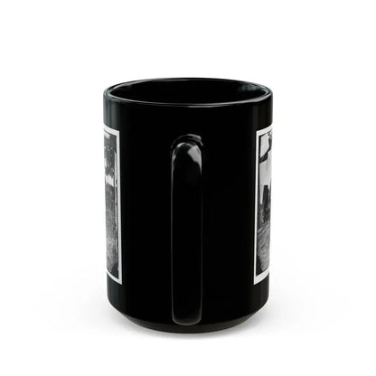 Fair Oaks, Va., Vicinity. Capt. James M. Robertson (Third From Left) And Officers (U.S. Civil War) Black Coffee Mug - Go Mug Yourself