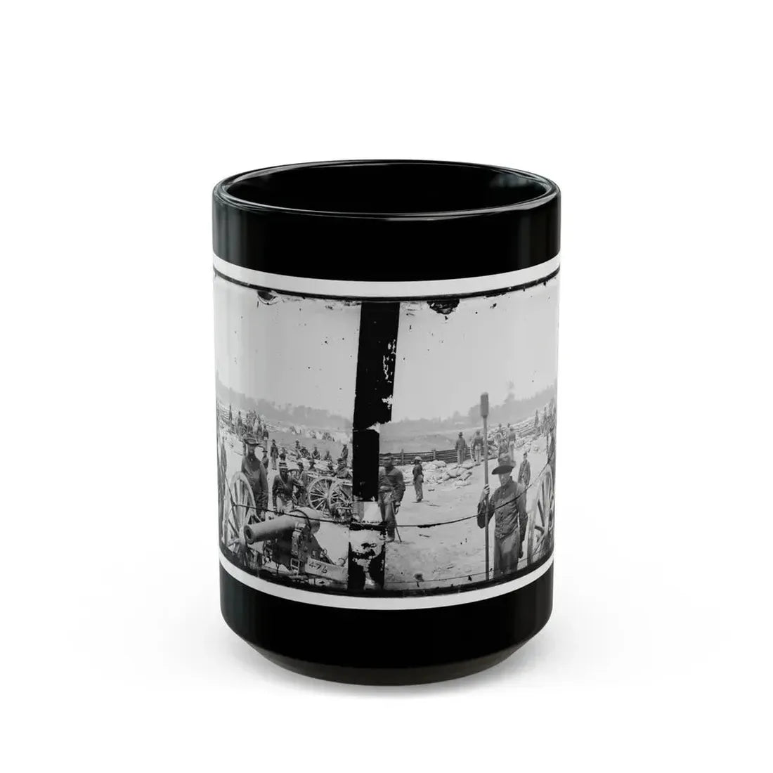 Fair Oaks, Va., Vicinity. Capt. Rufus D. Pettit's Battery B, 1st New York Light Artillery, In Fort Richardson (U.S. Civil War) Black Coffee Mug 15oz - Go Mug Yourself