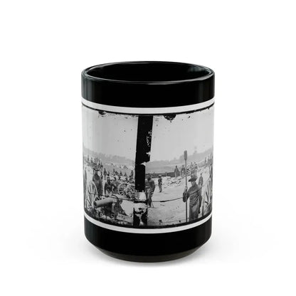Fair Oaks, Va., Vicinity. Capt. Rufus D. Pettit's Battery B, 1st New York Light Artillery, In Fort Richardson (U.S. Civil War) Black Coffee Mug 15oz - Go Mug Yourself