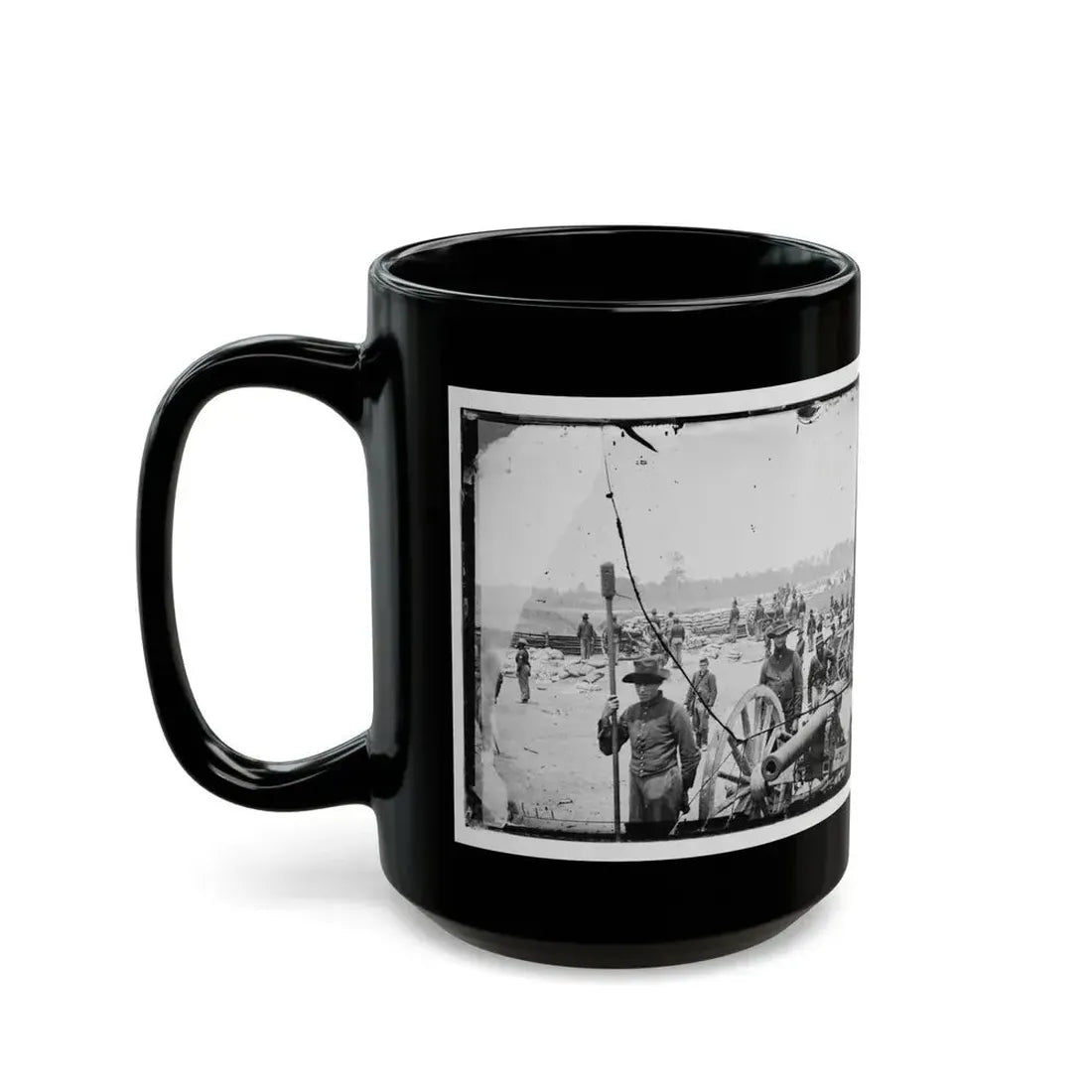 Fair Oaks, Va., Vicinity. Capt. Rufus D. Pettit's Battery B, 1st New York Light Artillery, In Fort Richardson (U.S. Civil War) Black Coffee Mug - Go Mug Yourself