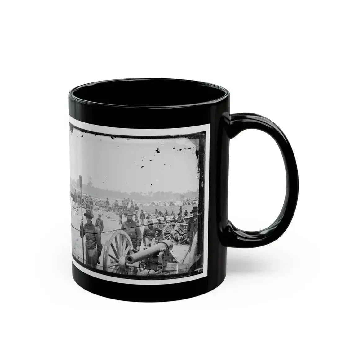 Fair Oaks, Va., Vicinity. Capt. Rufus D. Pettit's Battery B, 1st New York Light Artillery, In Fort Richardson (U.S. Civil War) Black Coffee Mug - Go Mug Yourself