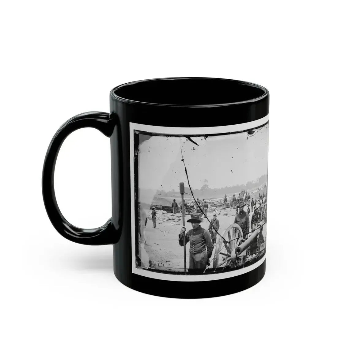 Fair Oaks, Va., Vicinity. Capt. Rufus D. Pettit's Battery B, 1st New York Light Artillery, In Fort Richardson (U.S. Civil War) Black Coffee Mug - Go Mug Yourself