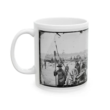 Fair Oaks, Va., Vicinity. Capt. Rufus D. Pettit's Battery B, 1st New York Light Artillery, In Fort Richardson (U.S. Civil War) White Coffee Mug - Go Mug Yourself