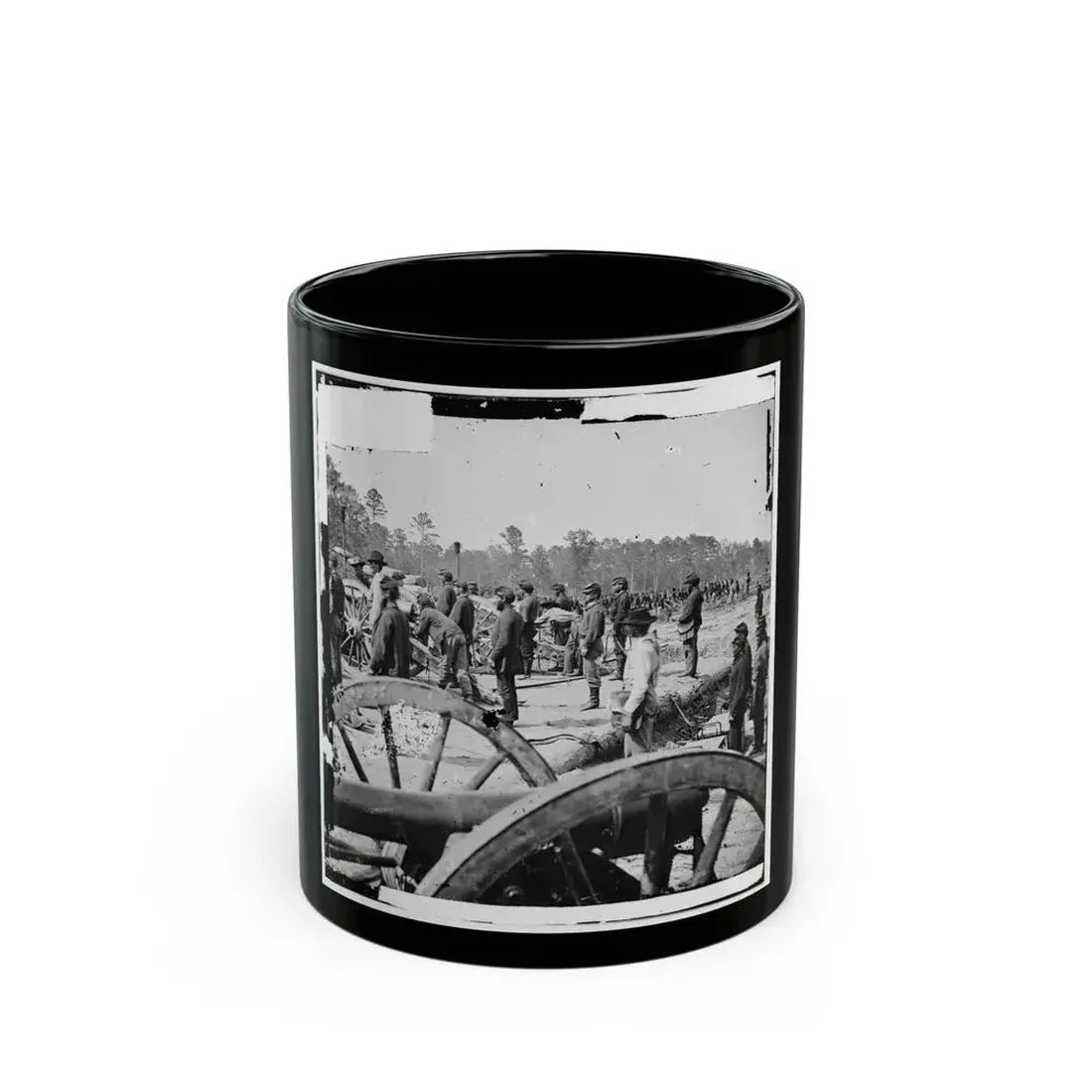 Fair Oaks, Va., Vicinity. Federal Battery (U.S. Civil War) Black Coffee Mug 11oz - Go Mug Yourself