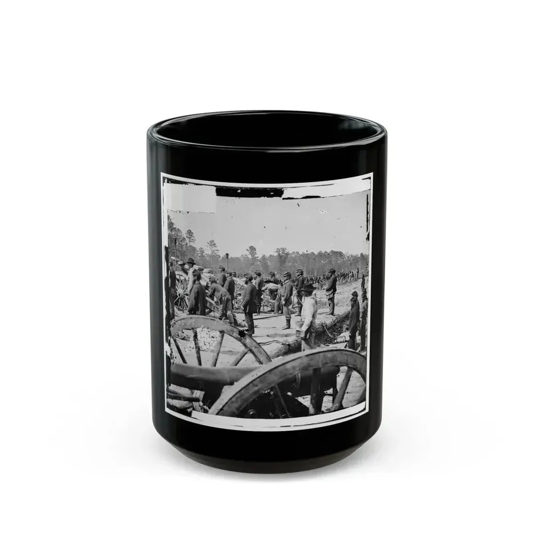 Fair Oaks, Va., Vicinity. Federal Battery (U.S. Civil War) Black Coffee Mug 15oz - Go Mug Yourself