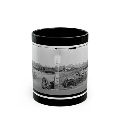 Fair Oaks, Va., Vicinity. Fort Richardson And Adjacent Encampment (U.S. Civil War) Black Coffee Mug 11oz - Go Mug Yourself