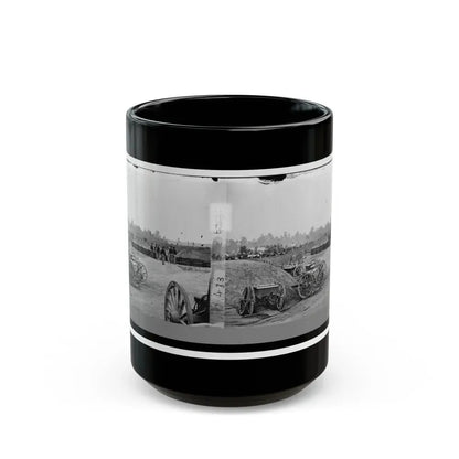 Fair Oaks, Va., Vicinity. Fort Richardson And Adjacent Encampment (U.S. Civil War) Black Coffee Mug 15oz - Go Mug Yourself