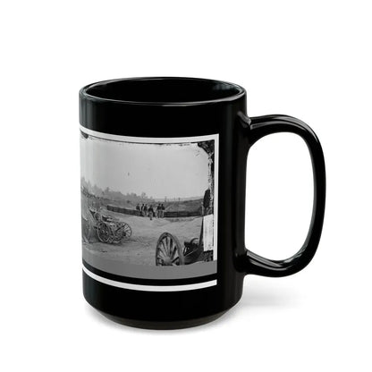 Fair Oaks, Va., Vicinity. Fort Richardson And Adjacent Encampment (U.S. Civil War) Black Coffee Mug - Go Mug Yourself