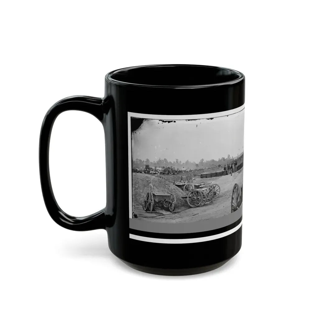 Fair Oaks, Va., Vicinity. Fort Richardson And Adjacent Encampment (U.S. Civil War) Black Coffee Mug - Go Mug Yourself