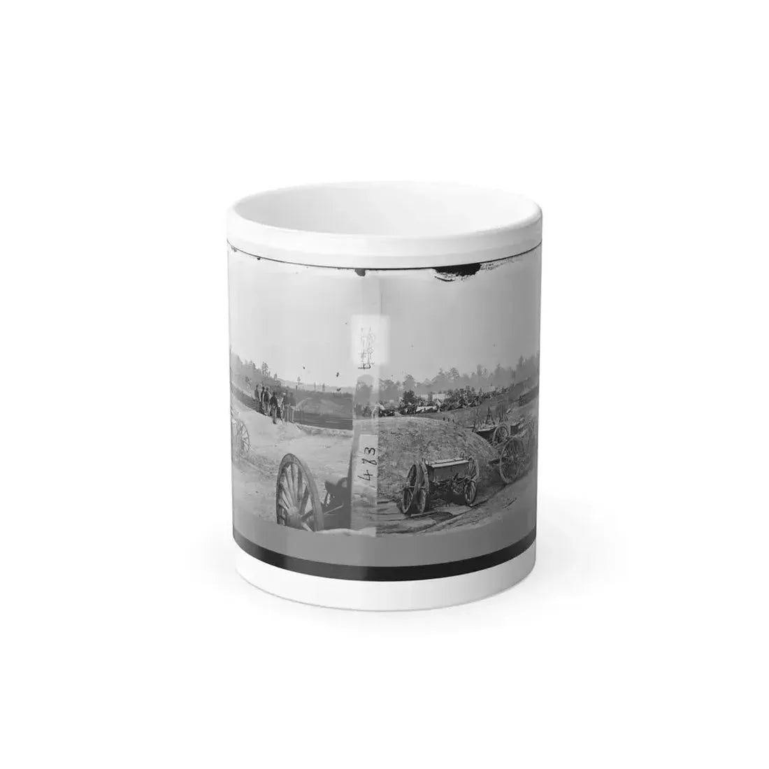 Fair Oaks, Va., Vicinity. Fort Richardson and Adjacent Encampment (U.S. Civil War) Color Changing Coffee Mug 11oz Default Title 11oz - Go Mug Yourself