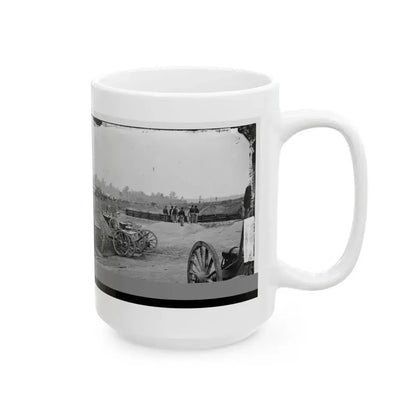 Fair Oaks, Va., Vicinity. Fort Richardson And Adjacent Encampment (U.S. Civil War) White Coffee Mug - Go Mug Yourself