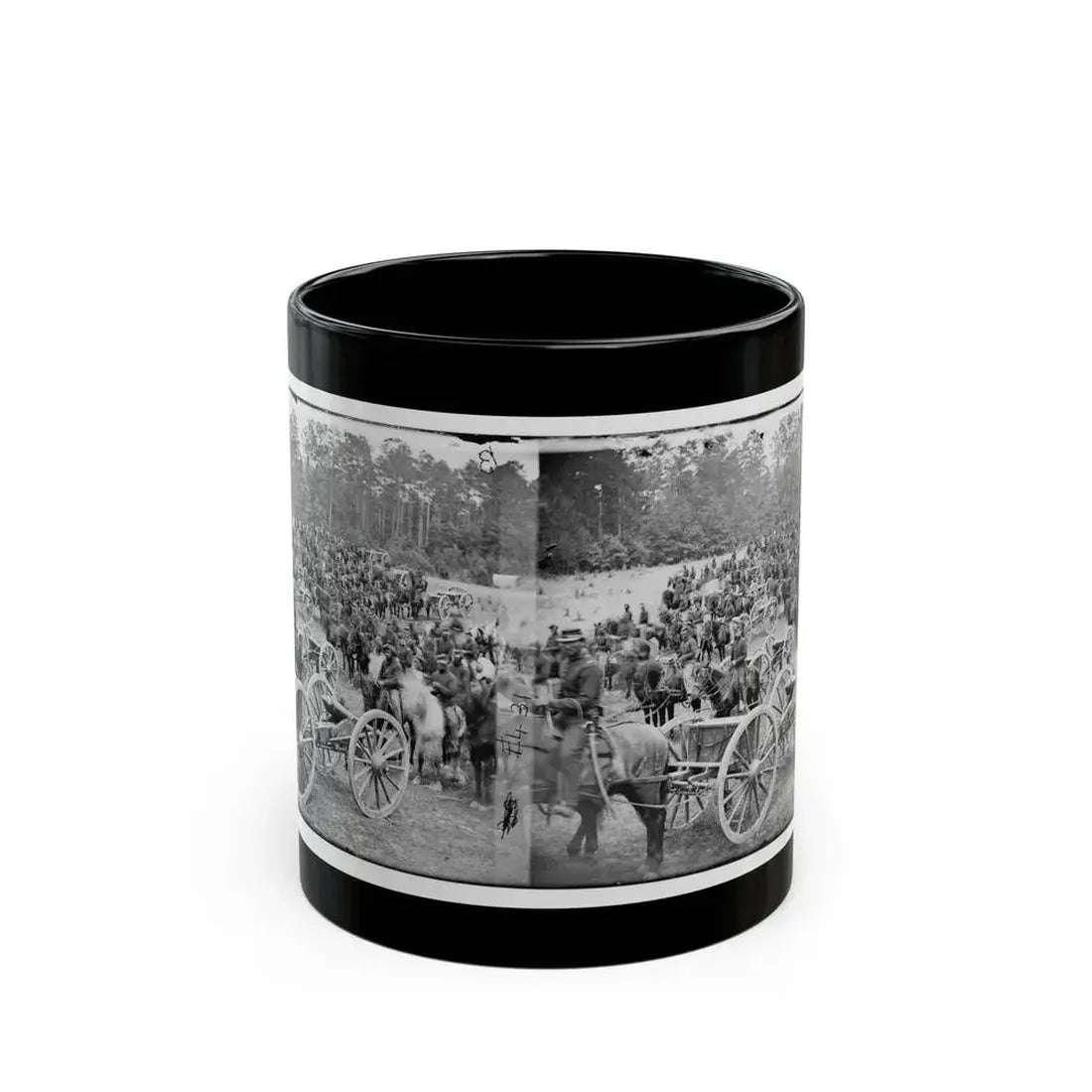 Fair Oaks, Va., Vicinity. Horatio G. Gibson's C And G Batteries (U.S. Civil War) Black Coffee Mug 11oz - Go Mug Yourself