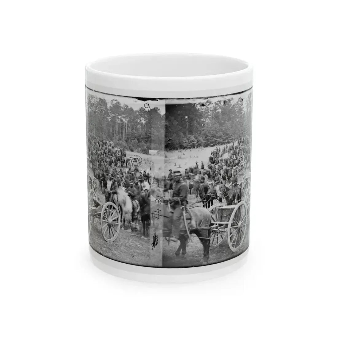 Fair Oaks, Va., Vicinity. Horatio G. Gibson's C And G Batteries (U.S. Civil War) White Coffee Mug 11oz - Go Mug Yourself