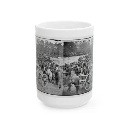 Fair Oaks, Va., Vicinity. Horatio G. Gibson's C And G Batteries (U.S. Civil War) White Coffee Mug 15oz - Go Mug Yourself