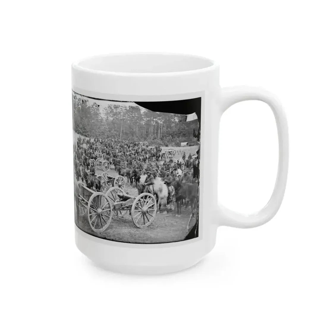 Fair Oaks, Va., Vicinity. Horatio G. Gibson's C And G Batteries (U.S. Civil War) White Coffee Mug - Go Mug Yourself