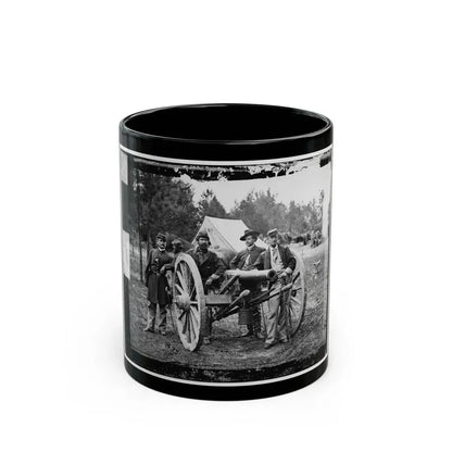 Fair Oaks, Va., Vicinity. Lt. Robert Clarke, Capt. John C. Tidball, Lt. William N. Dennison, And Capt. Alexander C.M. Pennington (U.S. Civil War) Black Coffee Mug 11oz - Go Mug Yourself