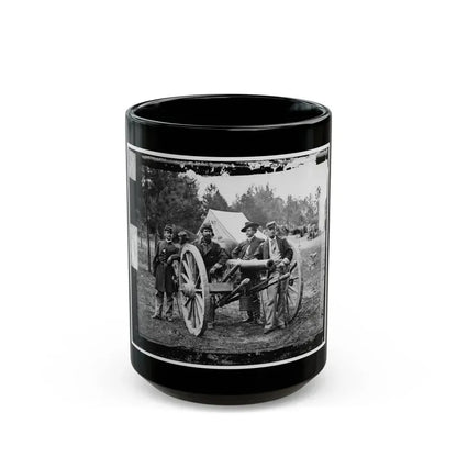 Fair Oaks, Va., Vicinity. Lt. Robert Clarke, Capt. John C. Tidball, Lt. William N. Dennison, And Capt. Alexander C.M. Pennington (U.S. Civil War) Black Coffee Mug 15oz - Go Mug Yourself