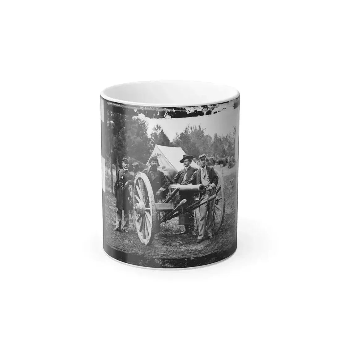Fair Oaks, Va., Vicinity. Lt. Robert Clarke, Capt. John C. Tidball, Lt. William N. Dennison, and Capt. Alexander C.M. Pennington (U.S. Civil War) Color Changing Coffee Mug 11oz Default Title 11oz - Go Mug Yourself
