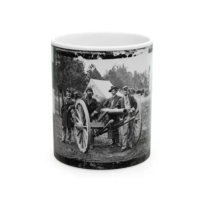 Fair Oaks, Va., Vicinity. Lt. Robert Clarke, Capt. John C. Tidball, Lt. William N. Dennison, And Capt. Alexander C.M. Pennington (U.S. Civil War) White Coffee Mug 11oz - Go Mug Yourself