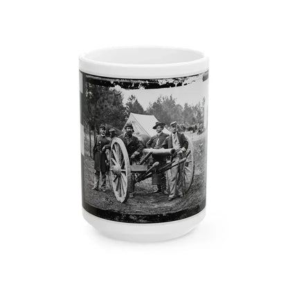 Fair Oaks, Va., Vicinity. Lt. Robert Clarke, Capt. John C. Tidball, Lt. William N. Dennison, And Capt. Alexander C.M. Pennington (U.S. Civil War) White Coffee Mug 15oz - Go Mug Yourself
