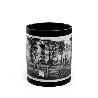 Fair Oaks, Va., Vicinity. Quarles House, Where Many Dead Were Buried (U.S. Civil War) Black Coffee Mug 11oz - Go Mug Yourself