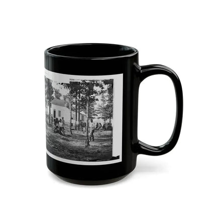 Fair Oaks, Va., Vicinity. Quarles House, Where Many Dead Were Buried (U.S. Civil War) Black Coffee Mug - Go Mug Yourself