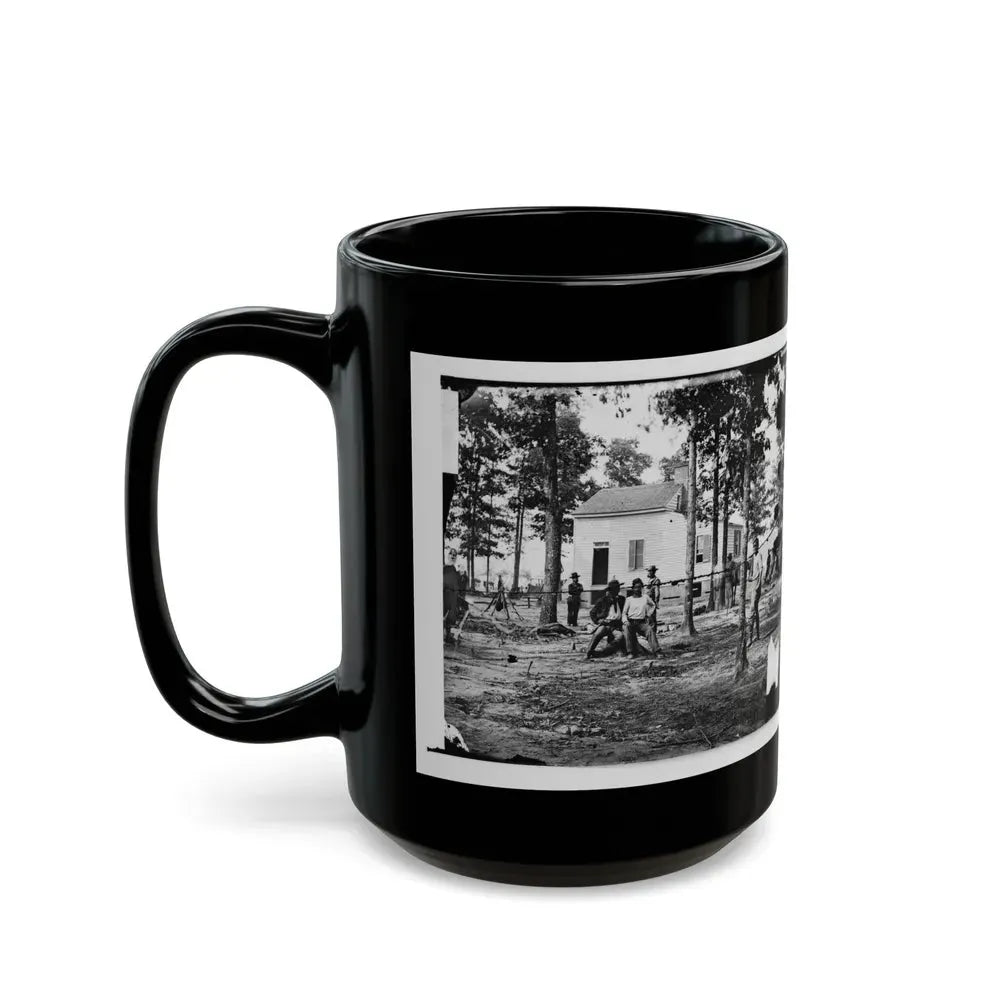 Fair Oaks, Va., Vicinity. Quarles House, Where Many Dead Were Buried (U.S. Civil War) Black Coffee Mug - Go Mug Yourself