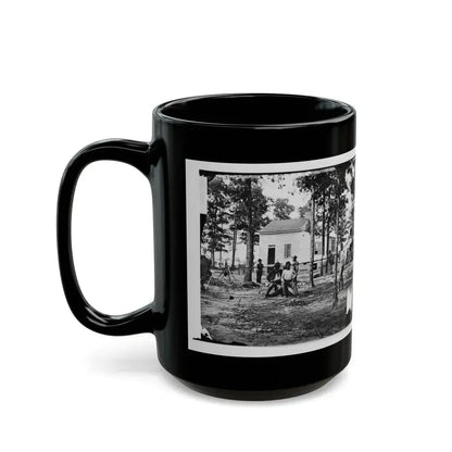 Fair Oaks, Va., Vicinity. Quarles House, Where Many Dead Were Buried (U.S. Civil War) Black Coffee Mug - Go Mug Yourself