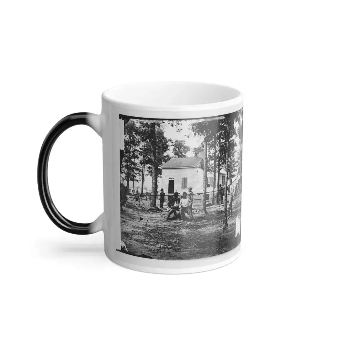 Fair Oaks, Va., Vicinity. Quarles House, Where Many Dead Were Buried (U.S. Civil War) Color Changing Coffee Mug 11oz - Go Mug Yourself