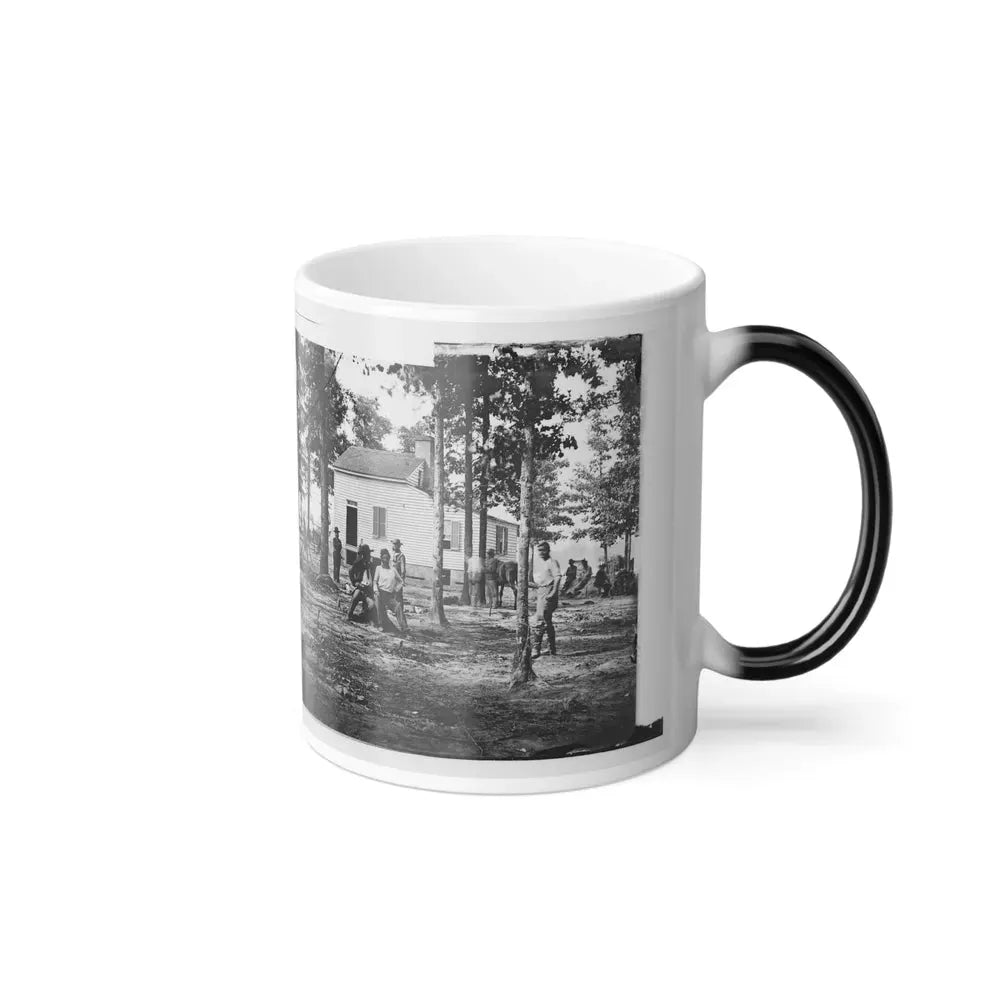 Fair Oaks, Va., Vicinity. Quarles House, Where Many Dead Were Buried (U.S. Civil War) Color Changing Coffee Mug 11oz - Go Mug Yourself