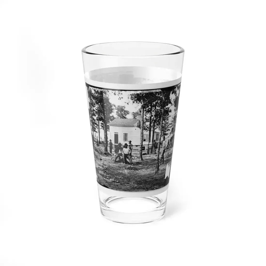 Fair Oaks, Va., Vicinity. Quarles House, Where Many Dead Were Buried (U.S. Civil War) Pint Glass 16oz - Go Mug Yourself