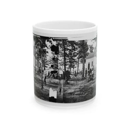Fair Oaks, Va., Vicinity. Quarles House, Where Many Dead Were Buried (U.S. Civil War) White Coffee Mug 11oz - Go Mug Yourself